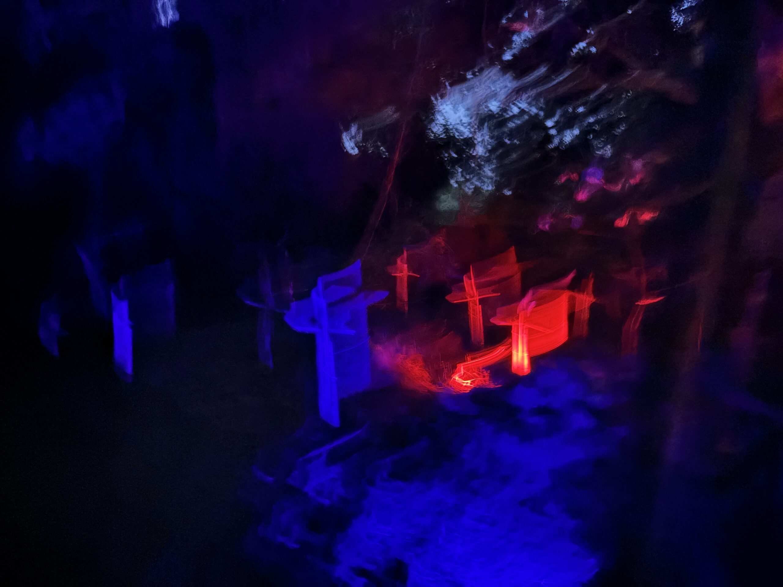TwistedRoots Oklahoma Haunted House Lighted Scene